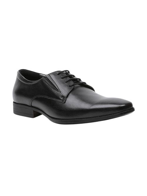 black leather lace-up derbys - 16294275 - Very Small Image - 1
