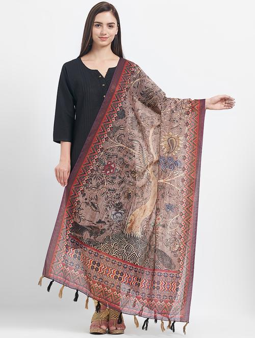floral printed dupatta - 16295658 - Very Small Image - 1