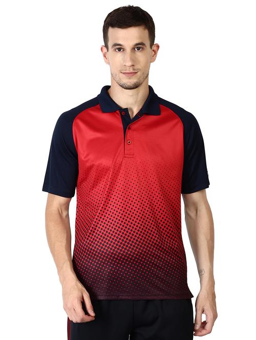 red polyester tshirt - 16296160 - Very Small Image - 1