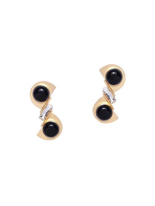 gold metal drop earring - 16298022 - Very Small Image - 1
