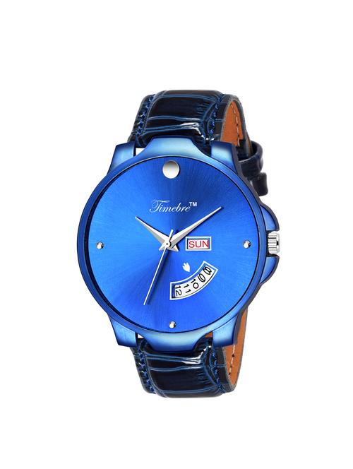 time quartz round dial analog watch (tmgxblu853-2) - 16298590 - Very Small Image - 1