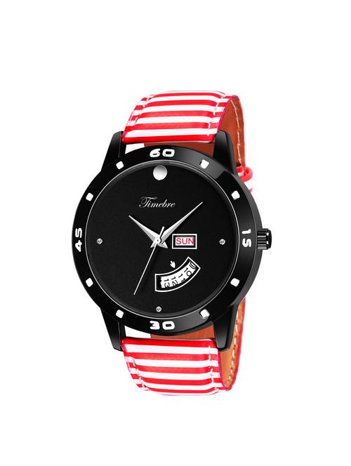time quartz round dial analog watch (tmgxblk865-2) - 16298602 - Very Small Image - 1