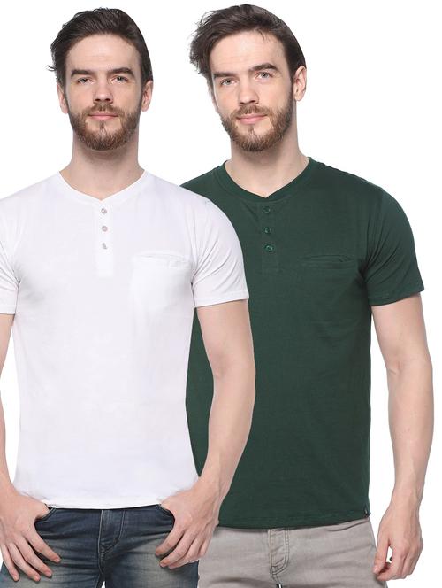 multi colored solid combo t-shirt - 16298887 - Very Small Image - 1