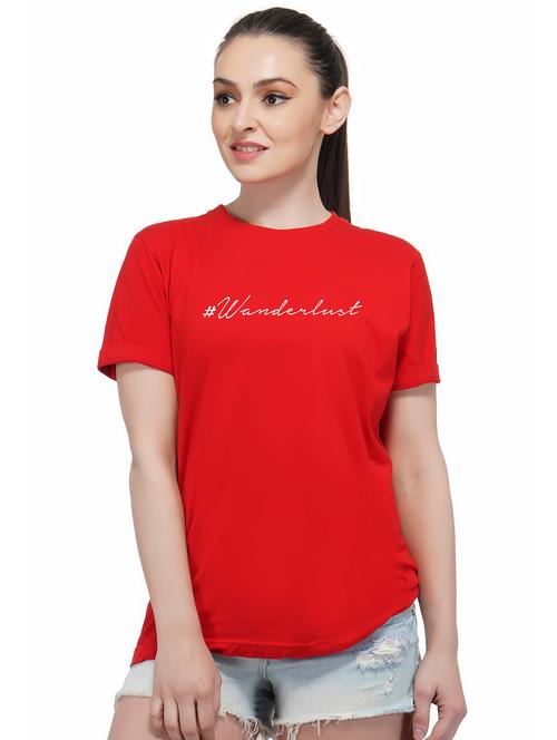 crew neck letter print tee - 16298896 - Very Small Image - 1