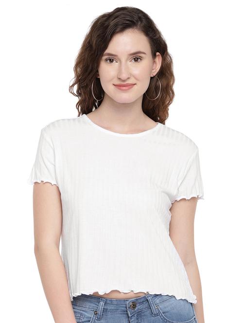 lettuce edge ribbed top - 16299243 - Very Small Image - 1