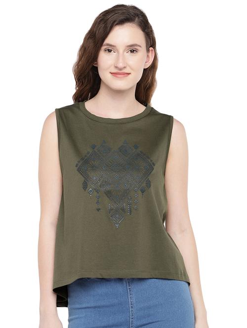 graphic print high low top - 16299271 - Very Small Image - 1