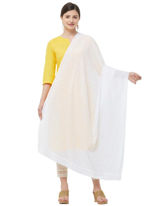 solid embroidered dupatta - 16300523 - Very Small Image - 1