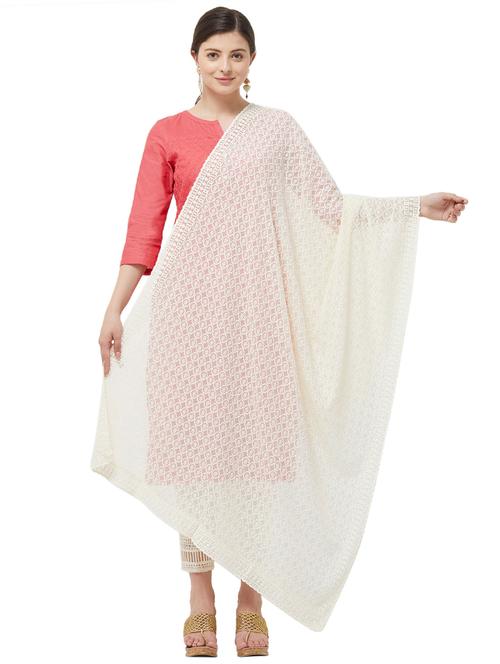 solid embroidered dupatta - 16300524 - Very Small Image - 1