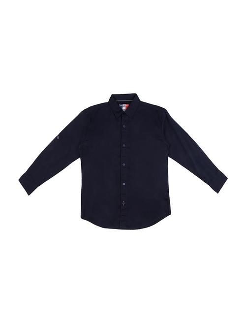 blue cotton shirt - 16300631 - Very Small Image - 1