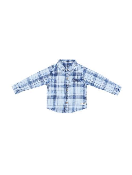 full sleeved checkered shirt - 16300683 - Very Small Image - 1