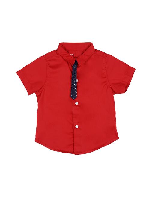 short sleeved solid shirt - 16300687 - Very Small Image - 1