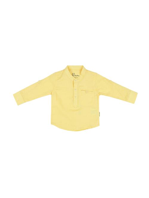 yellow cotton blend shirt - 16300695 - Very Small Image - 1