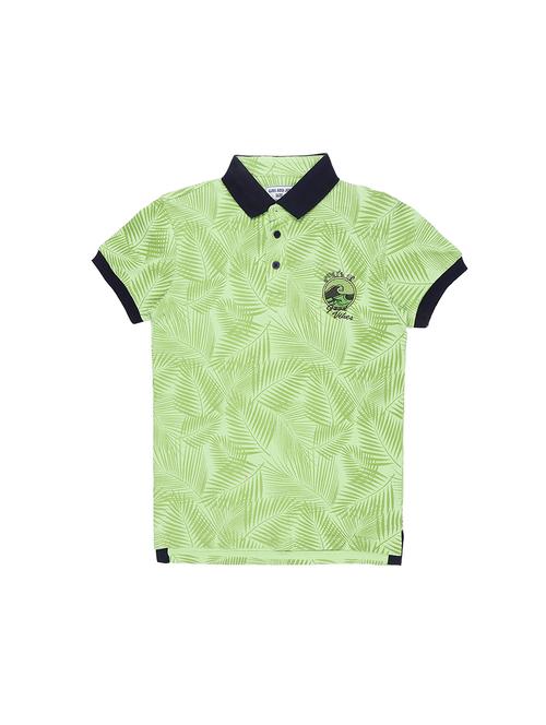 polo neck tropical printed t-shirt - 16300753 - Very Small Image - 1