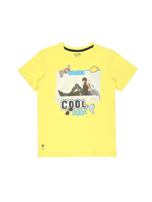 round neck graphic print t-shirt - 16300777 - Very Small Image - 1