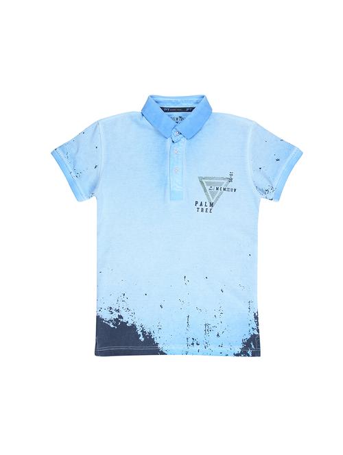 blue cotton tshirt - 16300794 - Very Small Image - 1