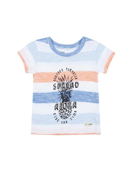 multi colored cotton blend graphic t-shirt - 16300900 - Very Small Image - 1