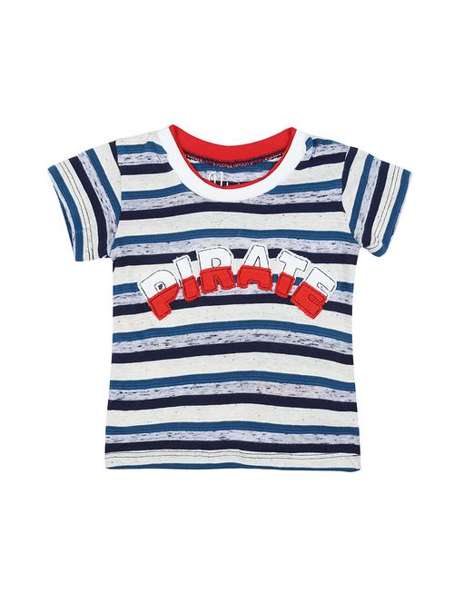 blue cotton blend tshirt - 16300901 - Very Small Image - 1