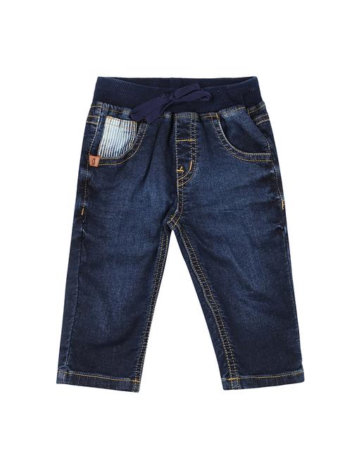 dark blue denim washed three fourth - 16300983 - Very Small Image - 1