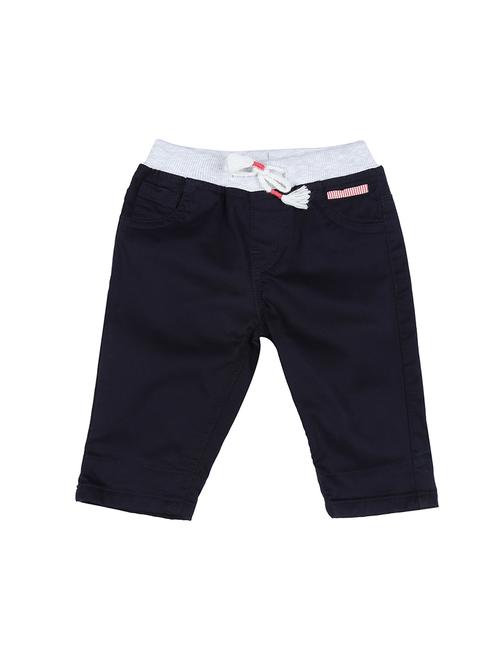 dark blue cotton blend three fourth - 16300991 - Very Small Image - 1