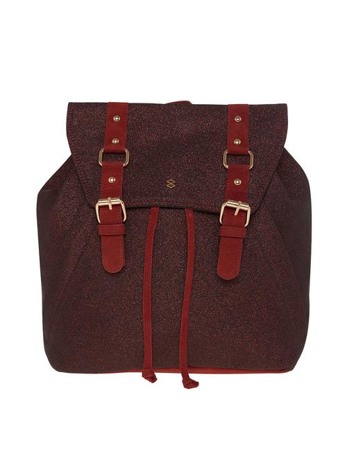 red leatherette (pu) fashion backpack - 16301242 - Very Small Image - 1
