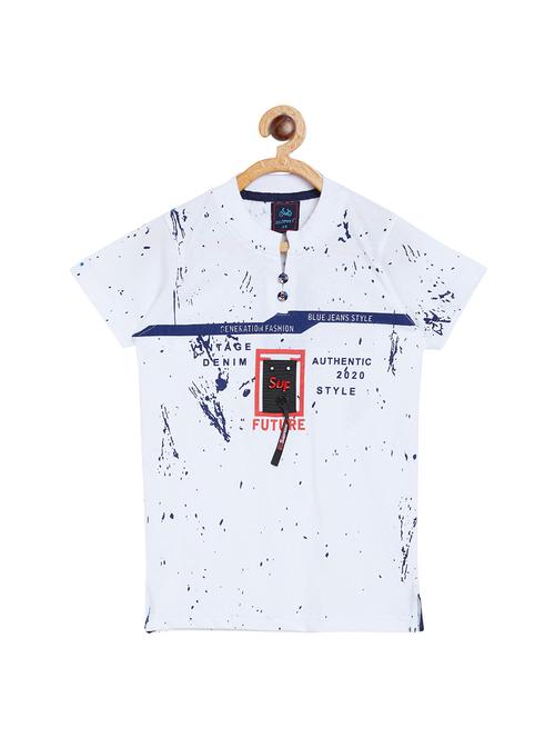 henley neck graphic t-shirt - 16301533 - Very Small Image - 1
