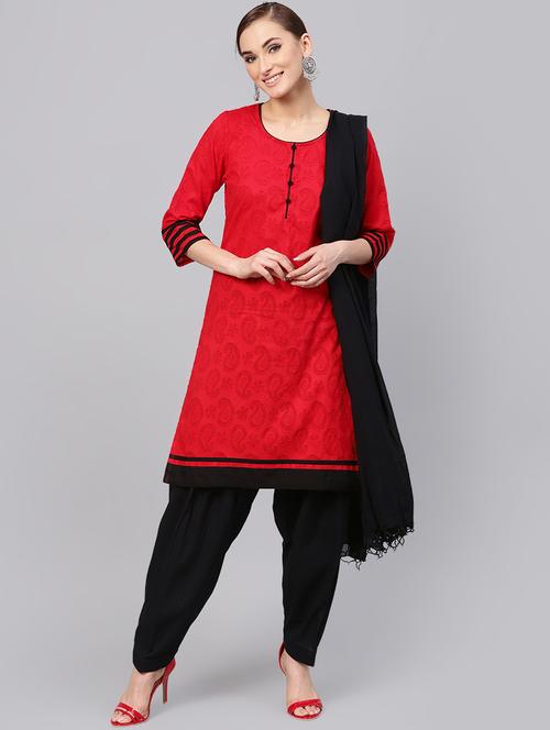 paisley jacquard kurta suit set - 16302013 - Very Small Image - 1