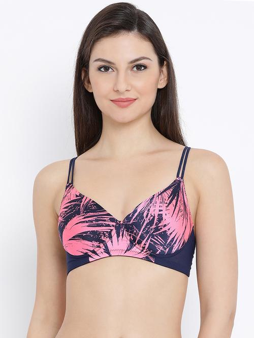 tropical print t-shirt bra - 16303474 - Very Small Image - 1