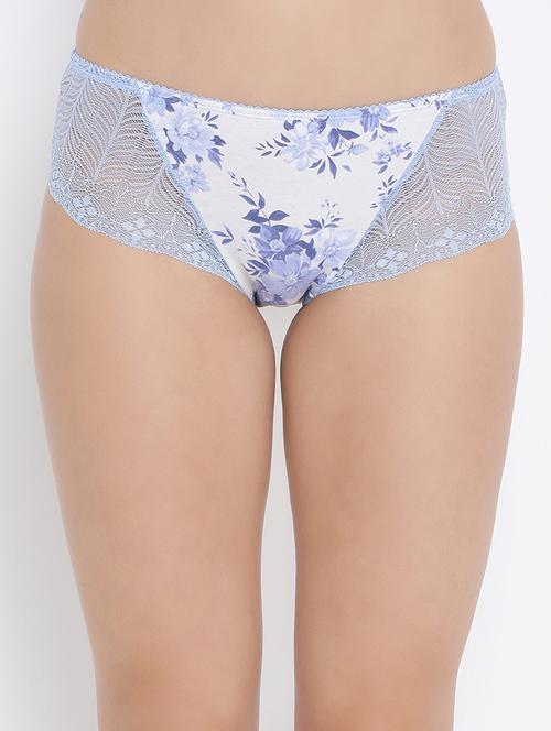 lace panel floral hipster panty - 16303488 - Very Small Image - 1
