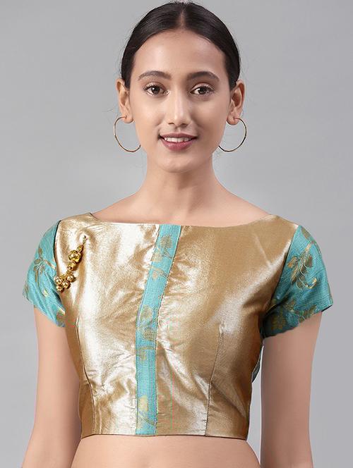 gold brocade blouse - 16304454 - Very Small Image - 1