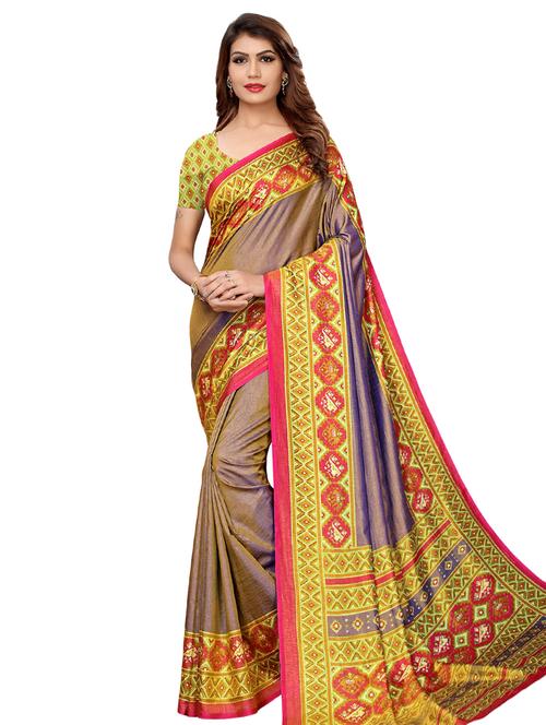 solid patola saree with blouse - 16304573 - Very Small Image - 1