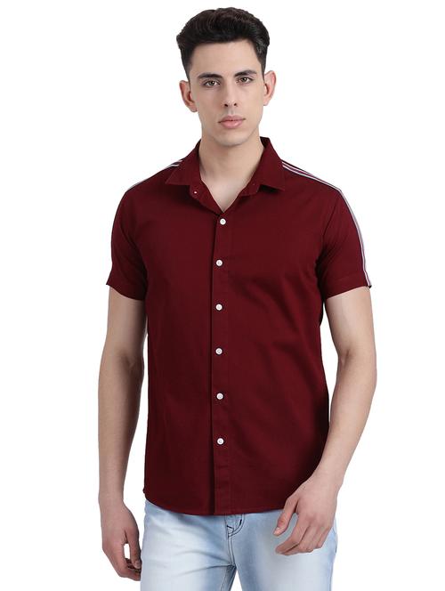 red solid casual shirt - 16304902 - Very Small Image - 1
