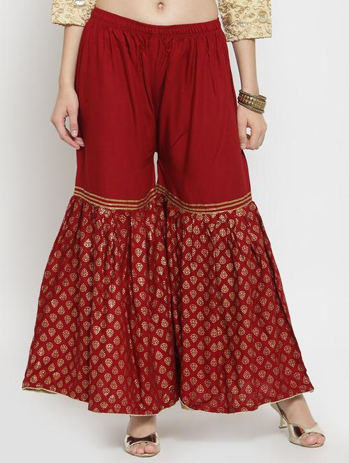 foil printed sharara - 16305124 - Very Small Image - 1