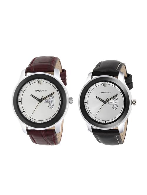 timesmith set of 2 analog watch combos tsc-002-012 - 16306160 - Very Small Image - 1