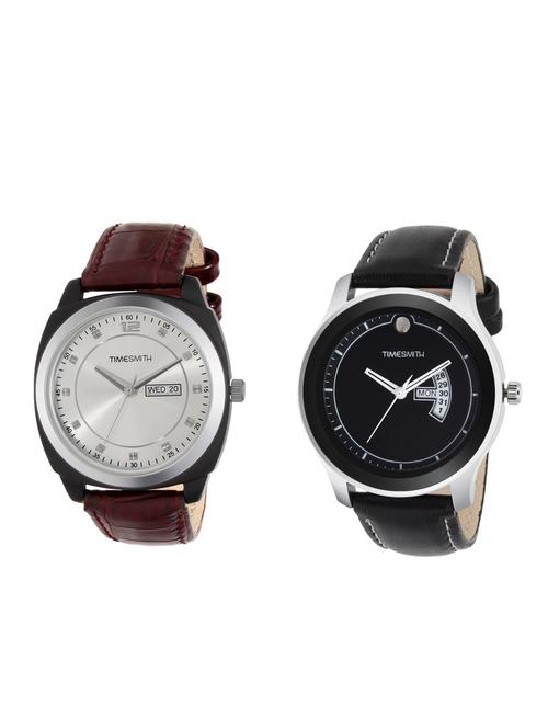 timesmith set of 2 analog watch combos tsc-003-004 - 16306163 - Very Small Image - 1