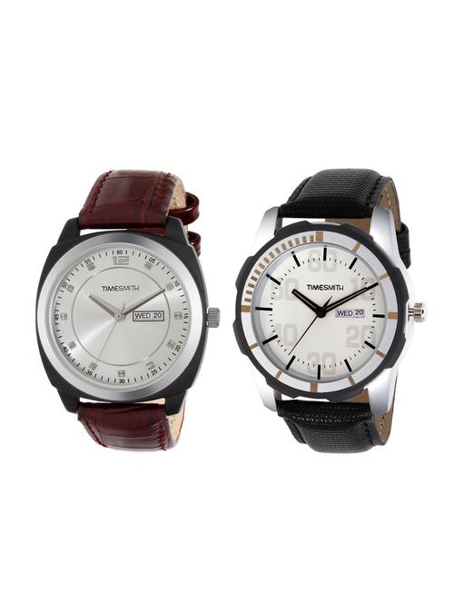 timesmith set of 2 analog watch combos tsc-003-006 - 16306165 - Very Small Image - 1