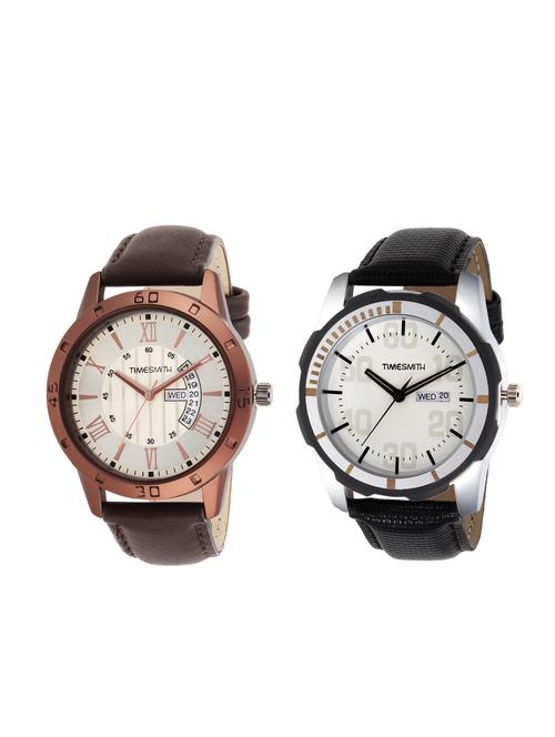 timesmith set of 2 analog watch combos tsc-006-007 - 16306184 - Very Small Image - 1