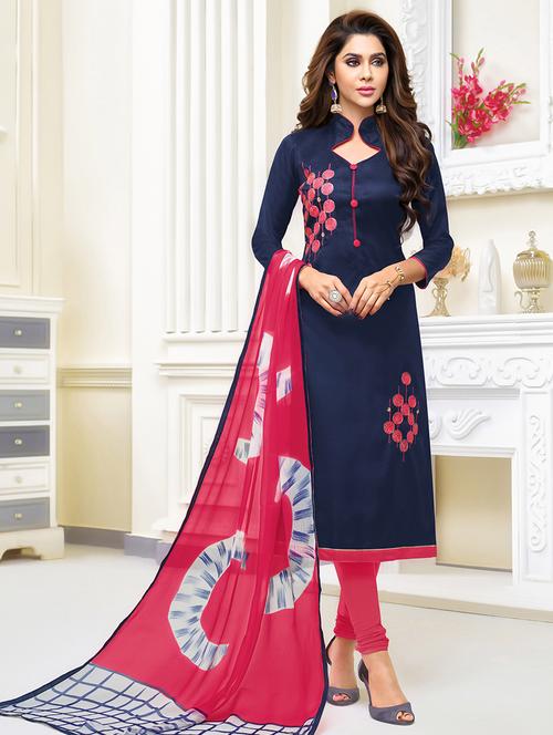 churidaar unstitched suit - 16306687 - Very Small Image - 1