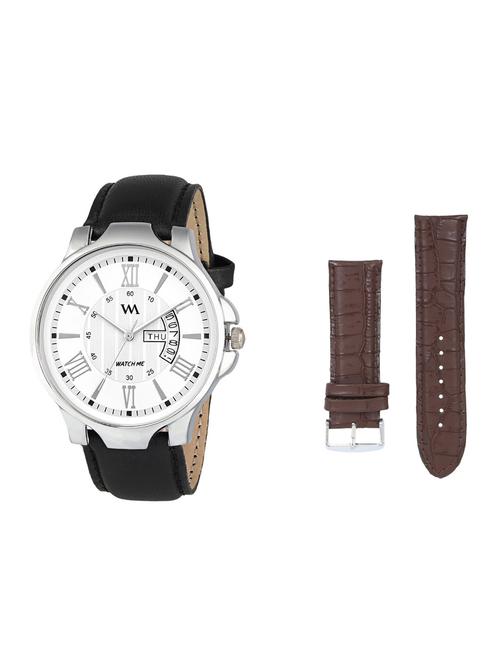 round dial analog watch (ddwm-002-wms-006) with an extra multi colored strap - 16306774 - Very Small Image - 1