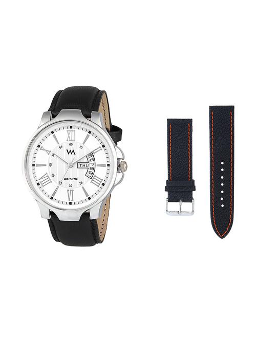 round dial analog watch (ddwm-002-wms-009) with an extra multi colored strap - 16306777 - Very Small Image - 1