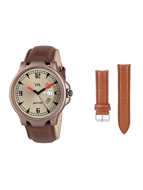 round dial analog watch (ddwm-018-wms-004) with an extra multi colored strap - 16306794 - Very Small Image - 1