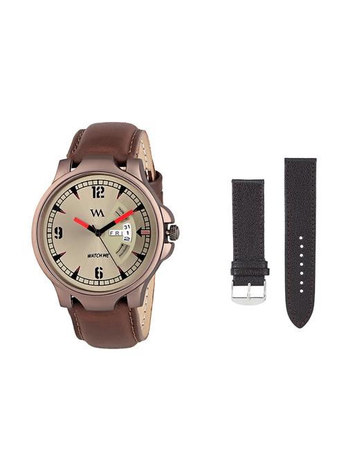 round dial analog watch (ddwm-018-wms-008) with an extra multi colored strap - 16306798 - Very Small Image - 1