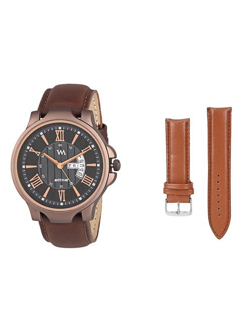 round dial analog watch (ddwm-023-wms-004) with an extra multi colored strap - 16306805 - Very Small Image - 1