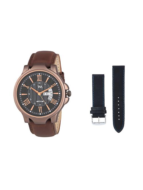 round dial analog watch (ddwm-023-wms-008) with an extra multi colored strap - 16306809 - Very Small Image - 1