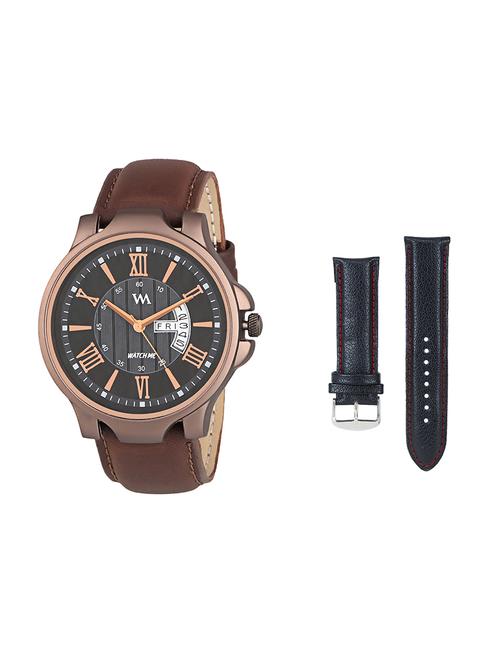 round dial analog watch (ddwm-023-wms-011) with an extra multi colored strap - 16306812 - Very Small Image - 1