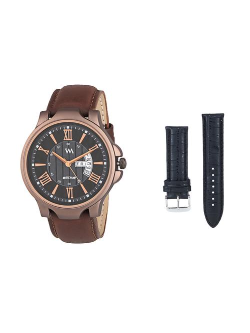 round dial analog watch (ddwm-023-wms-012) with an extra multi colored strap - 16306813 - Very Small Image - 1
