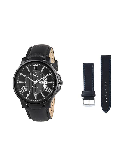 round dial analog watch (ddwm-036-wms-008) with an extra multi colored strap - 16306820 - Very Small Image - 1