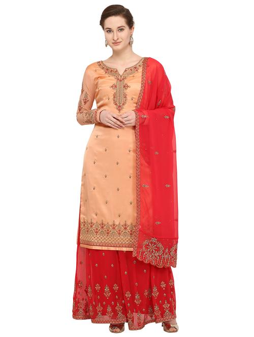 embroidered unstitched suit - 16306885 - Very Small Image - 1