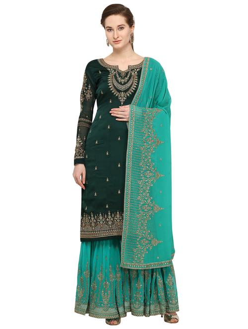 embroidered unstitched suit - 16306886 - Very Small Image - 1