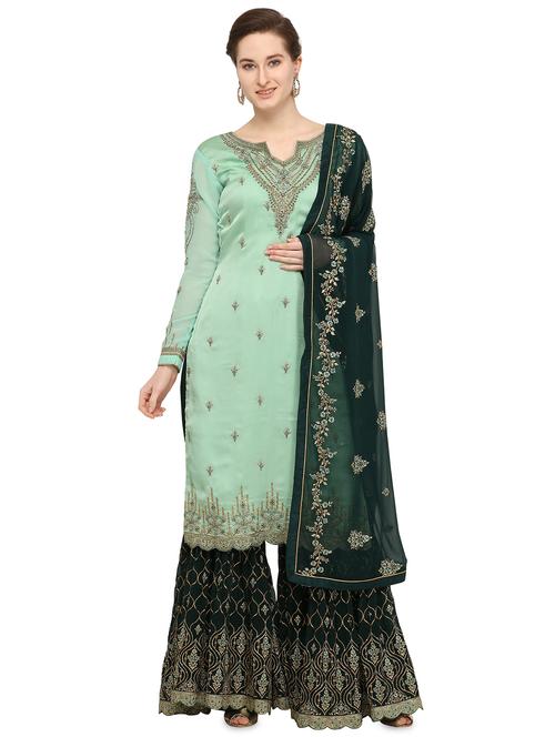embroidered unstitched suit - 16306889 - Very Small Image - 1