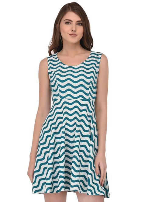 u neck a line dress - 16308995 - Very Small Image - 1